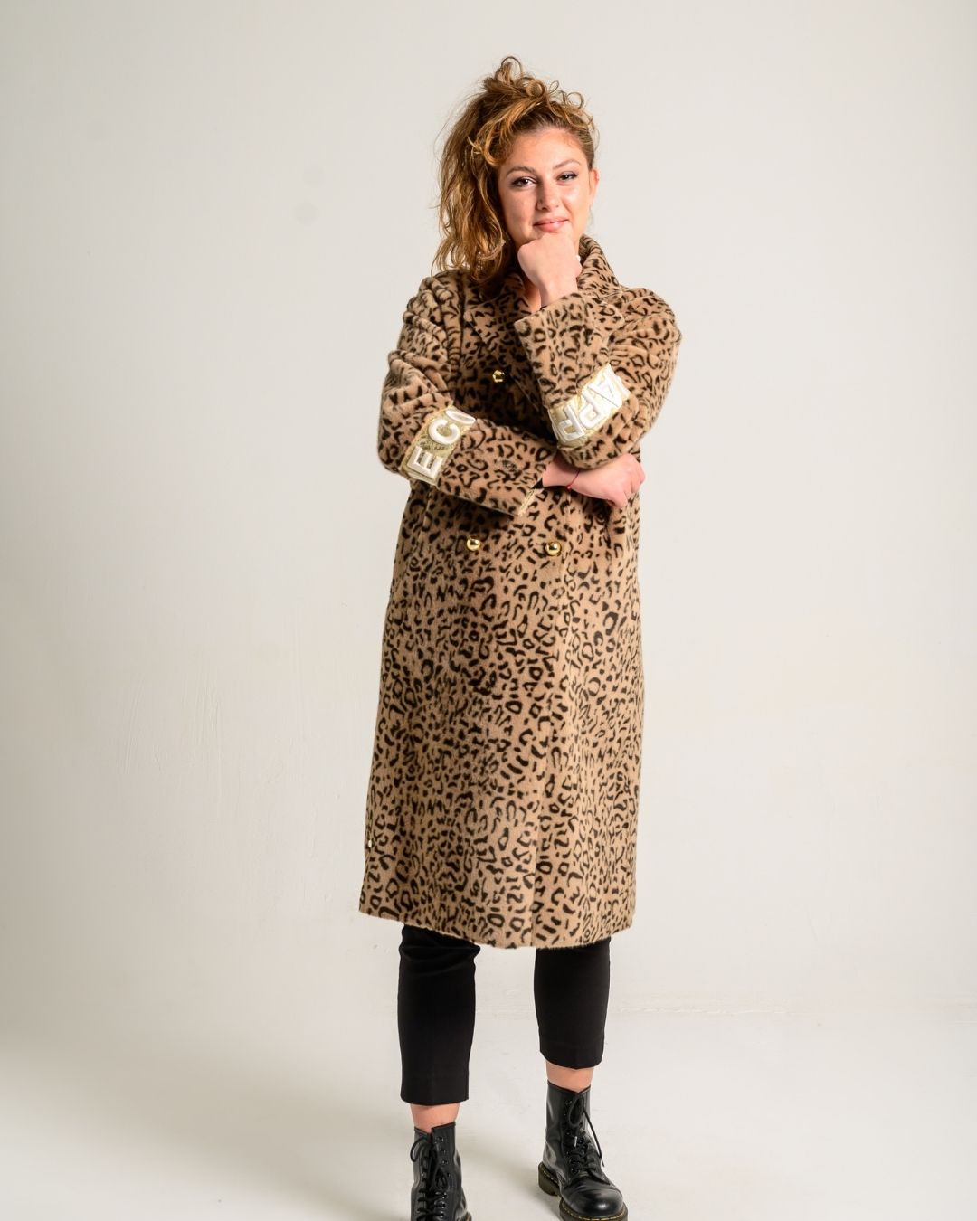Cappotto in pelliccia sintetica, stampa leopardo. - Marpel l'Atelier